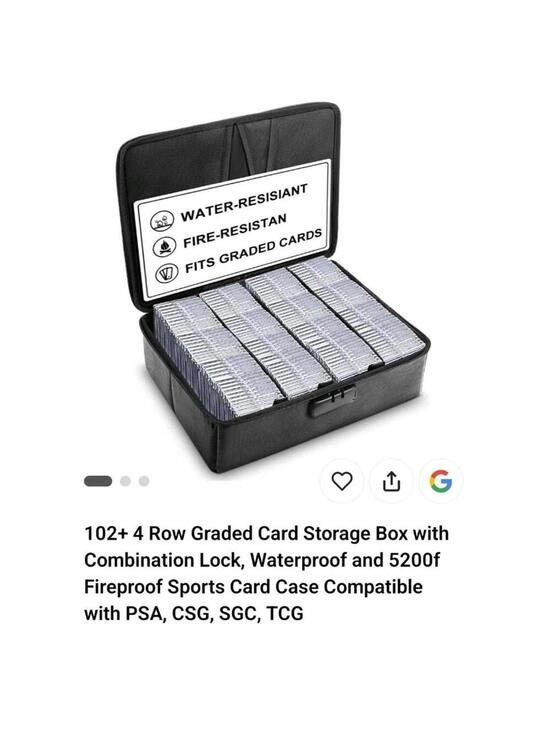 psa graded card storage case Armour Card Box Features impact Single Row GradedGuard Storage Box